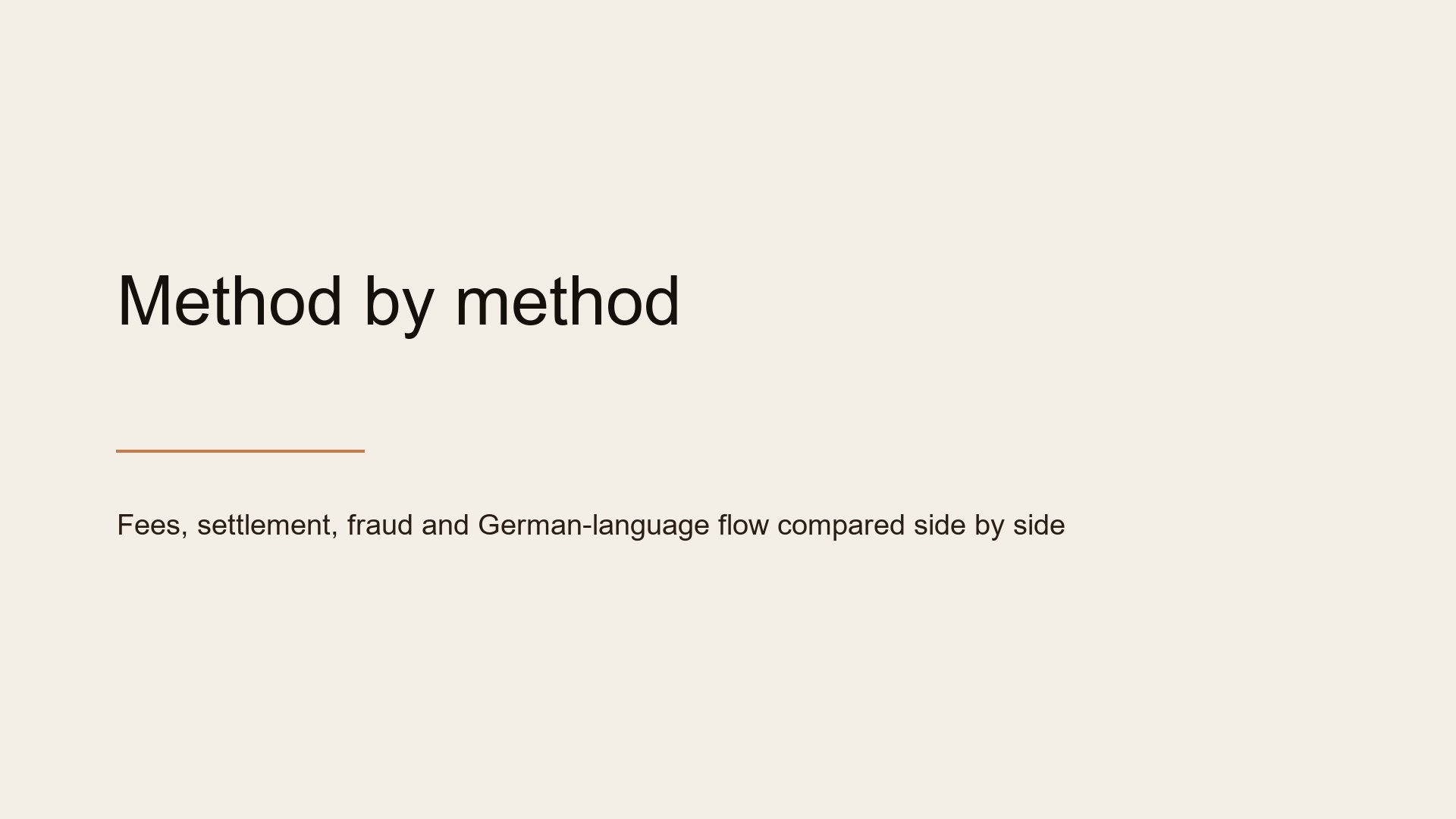 Side-by-side comparison of how Klarna, Sofort and SEPA fit a German Shopify checkout.