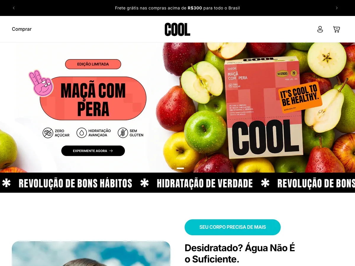 Cool Shopify storefront homepage
